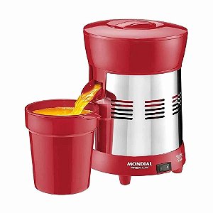 Espremedor De Frutas Laranja E Limao Mondial E24 Bivolt Red