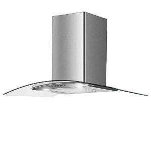 exaustor depurador inox e vidro curvo 90cm agratto