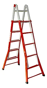 ESCADA REGULAVEL 5 DEGRAUS 5.3M 44X160X17 10XX