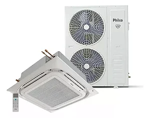 SPLIT K7 55K / 60K PHILCO ECO INVERTER CASSETE CONDENSADORA QUADRADA COBRE 220V GAS R32 - PAC60000ICFM16