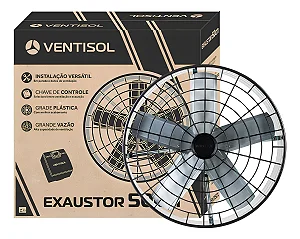 VENTILADOR AXIAL EXAUSTOR INDUSTRIAL 50CM PREMIUM 220V VENTISOL