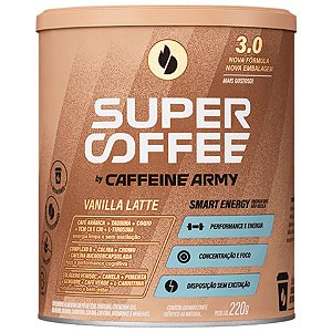 Super Coffee 3.0 Caffeine Army 220g Blend Proteína Colágeno Verisol
