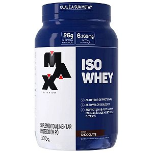 Whey Protein 100% Isolado Iso Whey 900g Max titanium