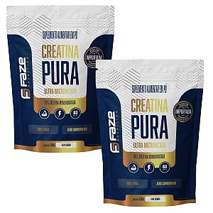 Kit 2x Creatina Monohidratada 100 % Pura 250g Faze Nutrition