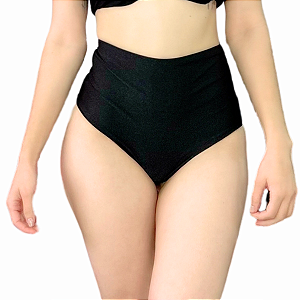 Biquini Cintura Alta Feminino Moda Praia Exclusivo Premium Preto