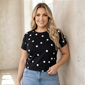 Tshirt Plus Size Camiseta Estampada Soltinha 100% Algodão