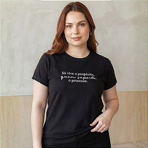 Tshirt Plus Size Camiseta Estampada Soltinha Pronta Entrega Preta Processo