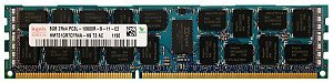 Pente Memoria 8 GB 240 pinos RDIMM DDR3 PC3-10600R Dual Rank 1333 MHz Hynix HMT31GR7CFR4A-H9