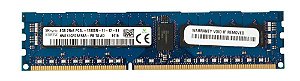 Pente Memoria 8 GB 240 pinos RDIMM DDR3 PC3-12800R Dual Rank 1600 MHz Hynix HMT41GR7AFR8A-PB