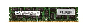 Pente Memoria 4 GB 240 pinos RDIMM DDR3 PC3-10600R Dual Rank 1333 MHz SamSung M393B5170FH0-CH9
