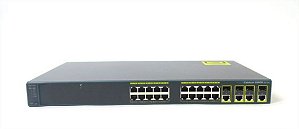 Switch Cisco 2960G 24 portas Gigabit 1000Base-T WS-C2960G-24TC-L