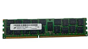 Pente Memoria 16 GB 240 pinos RDIMM DDR3 PC3-12800R 1666 Dual Rank MHz Micron MT36KSF2G72PZ-1G6E1HE