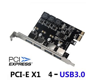 Placa de expansão USB 3.0 SSU PCIe Controlador U3V04S