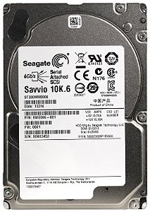 HDD Seagate 300 GB 10K 6G 2,5" SAS ST300MM0006 sem gaveta