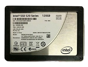 SSD Intel 520 120 GB SATA 6G 2.5 pol G25232-300 G30599-300