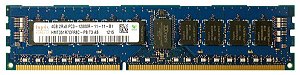 Pente Memoria 4 GB 240 pinos RDIMM DDR3 PC3-12800R Dual Rank 1600 MHz Hynix HMT351R7EFR8C-PB