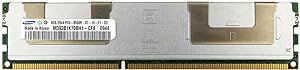 Pente Memoria 8 GB 240 pinos RDIMM DDR3 PC3-8500R Dual Rank 1066 MHz SamSung M393B1K70BH1-CF8