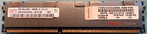 Pente Memoria 8 GB 240 pinos RDIMM DDR3 PC3-10600R Dual Rank 1333 MHz Hynix HMT31GR7AFR4C-H9