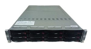 Gabinete Modular Supermicro Chassis Blade 2U CSE-827H-R1400B 12 baias 3.5 4 slots para Blades 2 fontes