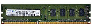 Pente Memoria 1 GB 240 pinos UDIMM DDR3 PC3-10600U Single Rank 1333 MHz SamSung  M378B2873FH0-CH9