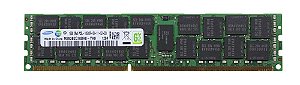 Pente Memoria 16 GB 240 pinos RDIMM DDR3 PC3-10600R Dual Rank 1333 MHz SamSung M393B2G70BH0-YK9