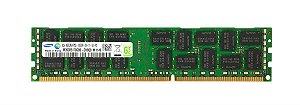 Pente Memoria 4 GB 240 pinos RDIMM DDR3 PC3-10600R Dual Rank 1333 MHz SamSung M393B5170GB0-CH9Q9