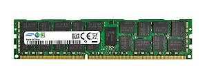 Pente Memoria 8 GB 240 pinos RDIMM DDR3 PC3-12800R Dual Rank 1600 MHz SamSung M393B1K70QB0-CK0Q8