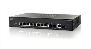 Switch Cisco SG300-10 8 portas Giga 2 SFP SRW2008-K9