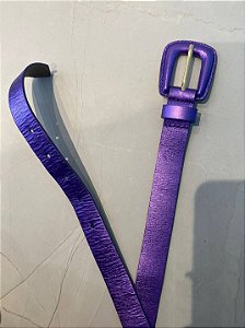 Cinto Metalizado Roxo