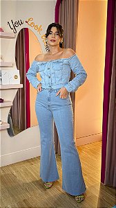 Cropped Bia Jeans Claro