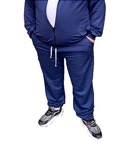 Calça de Moletom flanelada Pluz Size G4 G5 G6 G7 G8 Tamanhos Grandes Com Punho