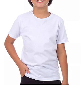Camiseta Infantil Dry Fit Básica Lisa Sem Estampas