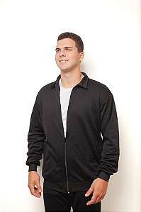 Jaqueta Masculina em Helanca Peluciada C/ Gola e Bolsos