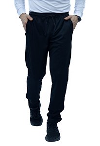 Calça de Helanca Slim com Zíper na Barra