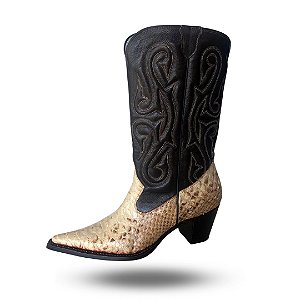 Bota de Phyton Bico Fino