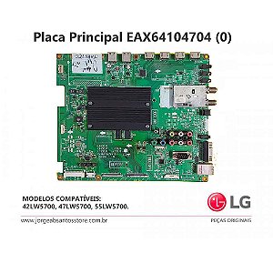 Placa Principal Eax64104704 (0) Lg 42lw5700 47lw5700 55lw5700