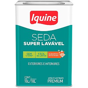 Tinta Iquine Premium 16L Seda Super Lavável 003 Branco Gelo