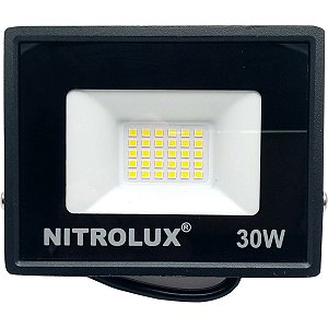Refletor LED Bivolt 30W 6500K Luz Branca - Nitrolux