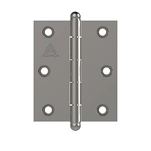 Dobradiça Pino Bola 3"x2.1/2" 81500B Niquelado Aliança