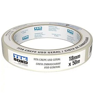 Fita Crepe 18 Mm X 50 M Tekbond