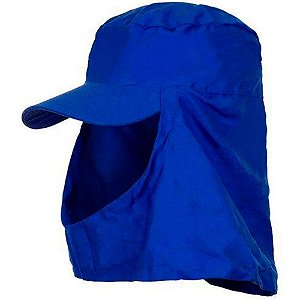 Touca Árabe Com Aba Boné Em Brim Azul Brascamp
