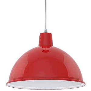 Pendente E-27 Td 820 Vermelho Taschibra