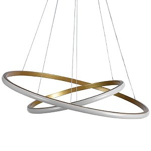 Pendente Led Montreal 3000k 35w Ouro Fosco Taschibra
