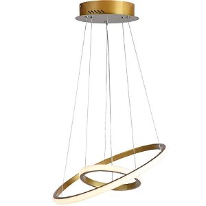 Pendente Led Montreal 3000k 25w Ouro Fosco Taschibra