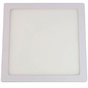 Painel Led Quadrado Embutir 24w 6500k Luz Branca Fria Slim Branco Bronzearte