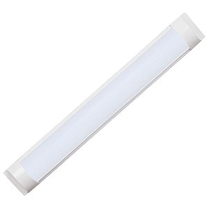 Luminária Led Soprepor Bivolt 18w 6500k Luz Branca Fria Linea Branco Bronzearte