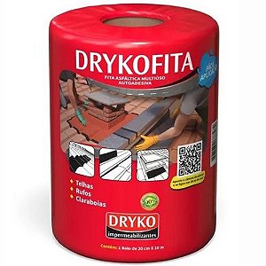 Fita Asfáltica 20 Cm X 10 M Aluminizada Dryko