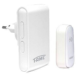 Campainha  Musical Cinética Sem Fio Bivolt 4367 Branca Fame