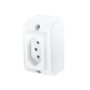 Tomada Simples Retangular 20a 20a/250v 2550 Branca Fame