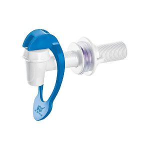 Torneira Para Filtro Automática Acionamento Inferior 1362 Branca E Azul Herc